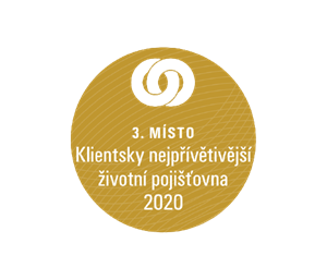 3. MÍSTO Klientsky nejpřívětivější životní pojišťovna 2020