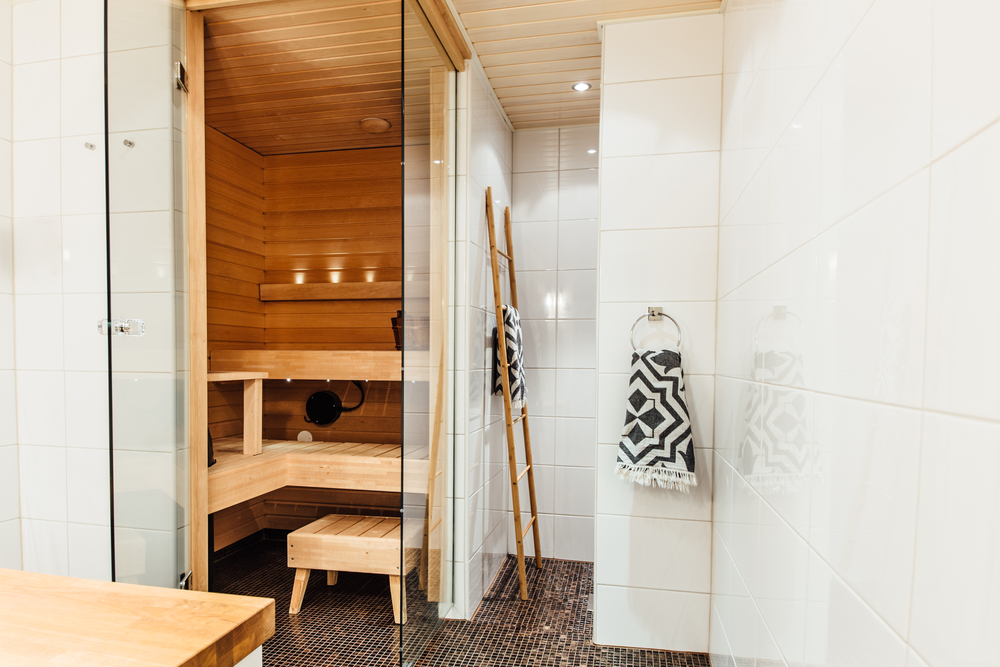 domácí sauna se vejde i do malé koupelny